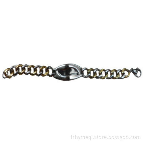 Bracelet for Ladies with IP Gold Plating, Enamel Black